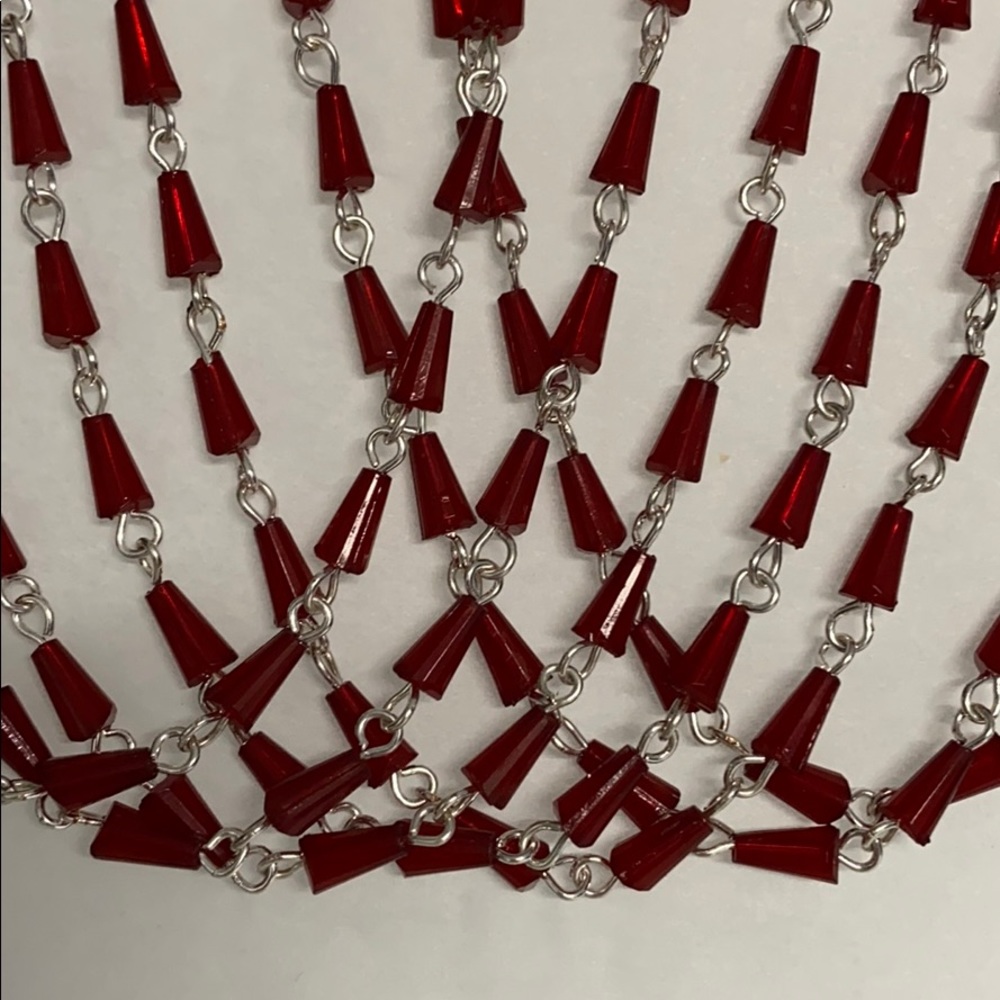 🌸2/$20🌸 Red Lucite Bib Necklace